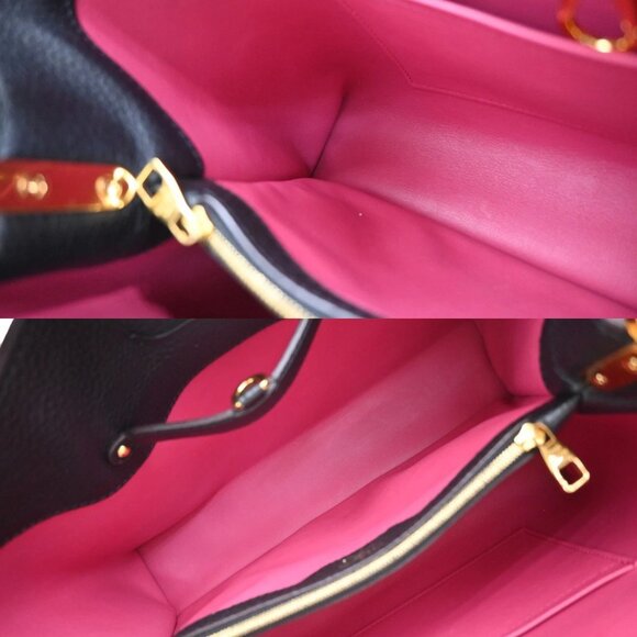 LOUIS VUITTON Capucines MM 2Way Hand Bag Taurillon Leather Black M48864 388RF604 - Picture 12 of 15